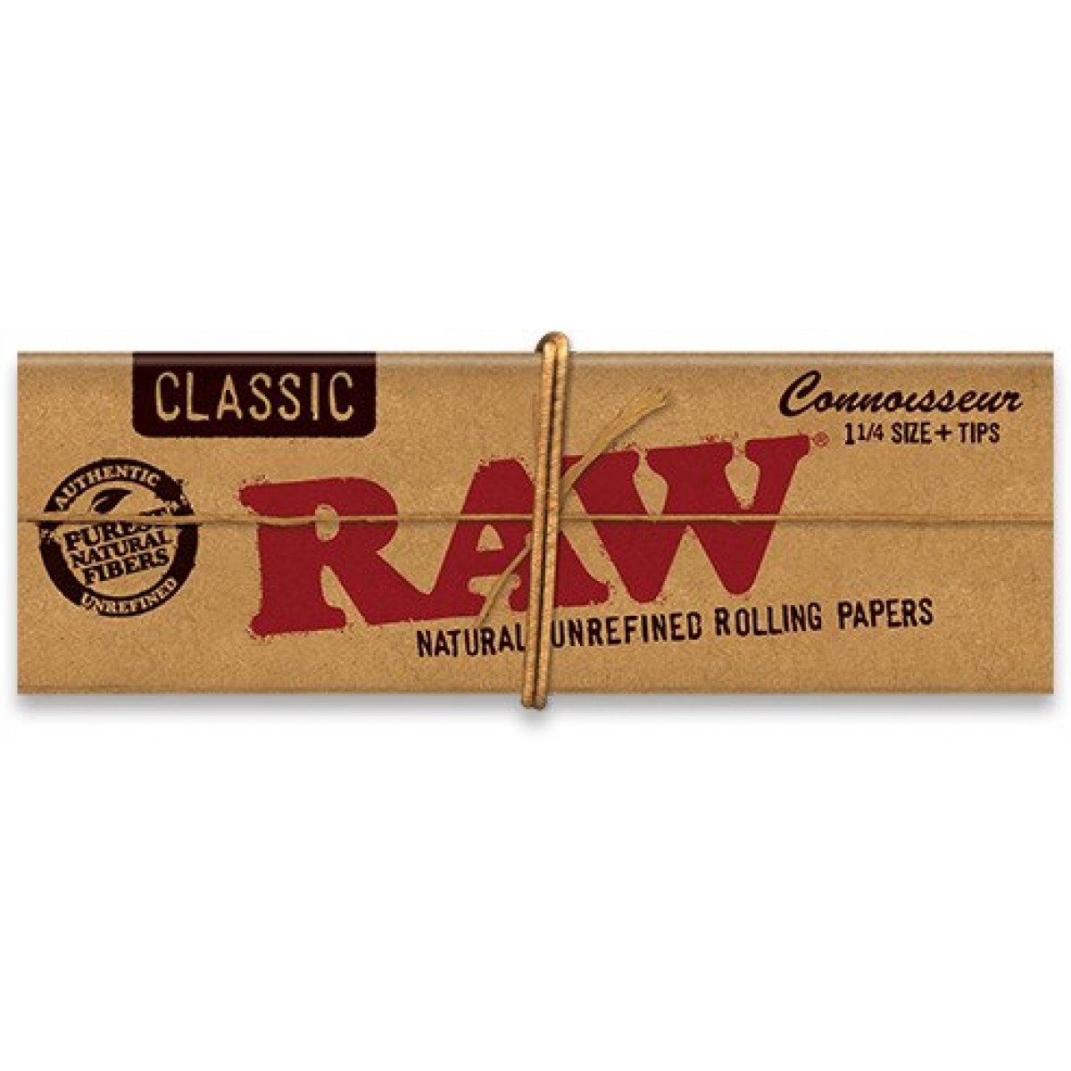 RAW Classic Connoisseur 1.25in Rolling Papers - Box